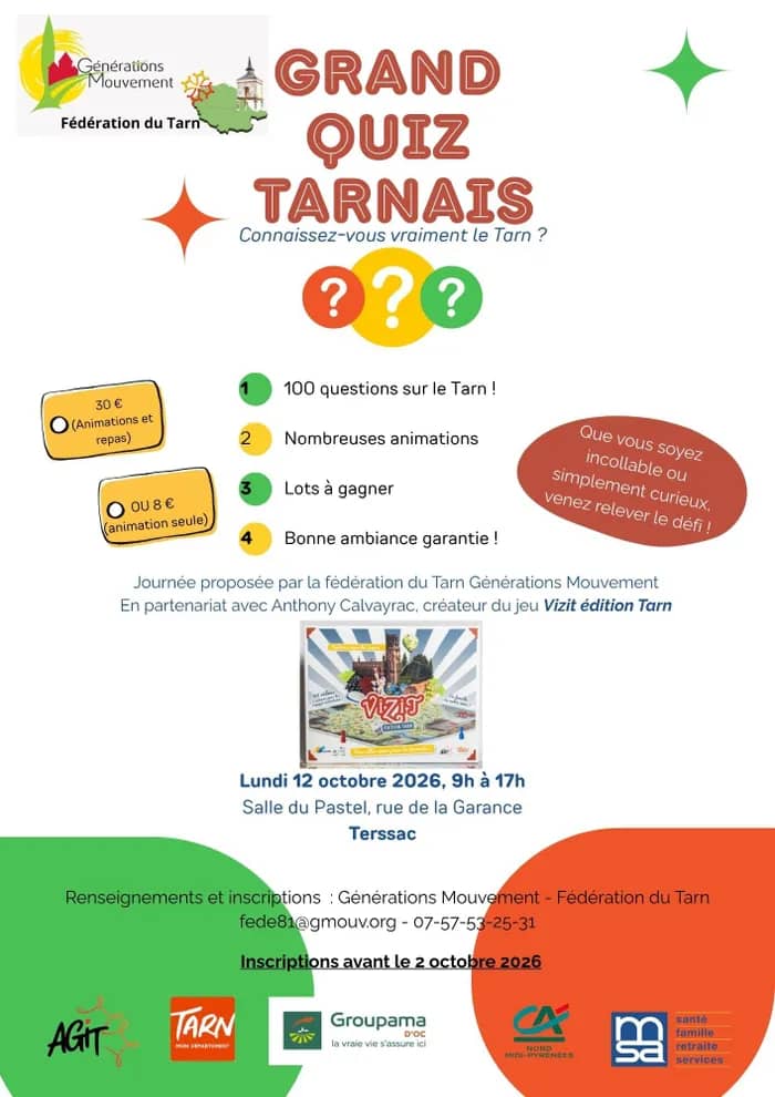 Illustration de l'événement : Grand quiz tarnais