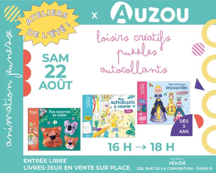 Illustration de l'événement : Atelier créatif x Éditions Auzou