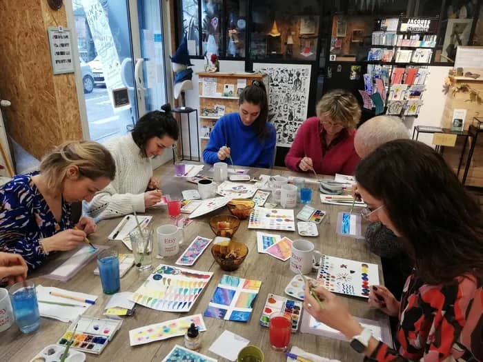 Illustration de l'événement : Atelier Mensuel Aquarelle