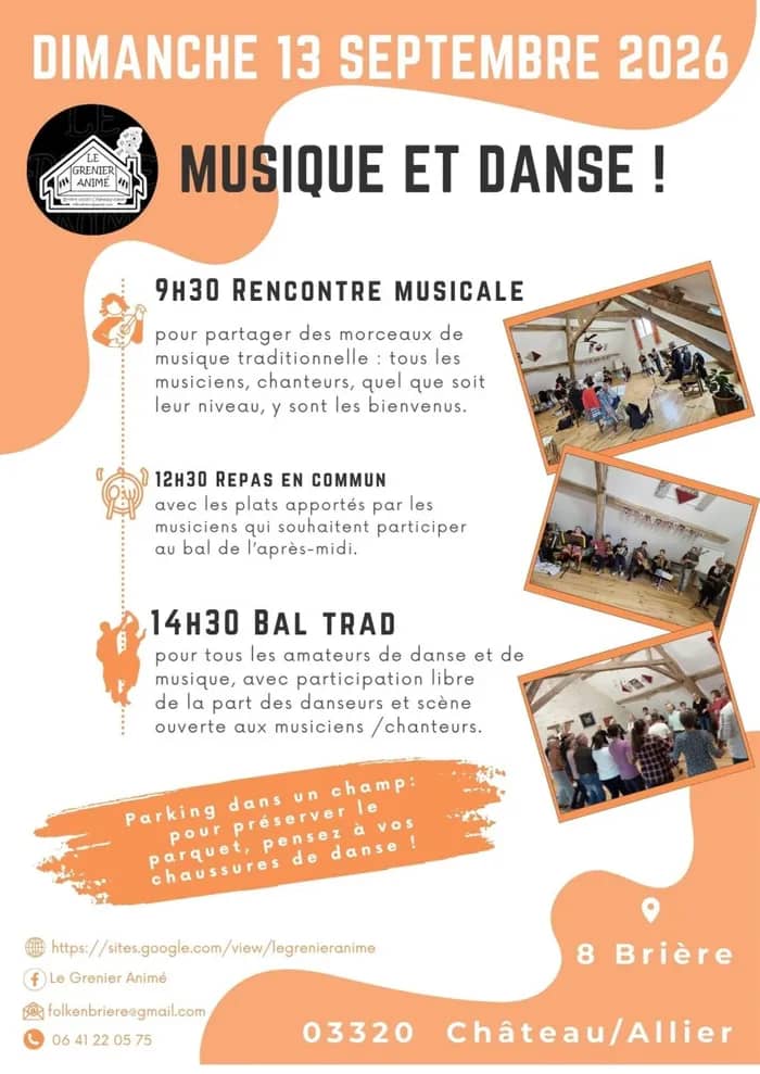 Illustration de l'événement : rencontre musicale et bal trad