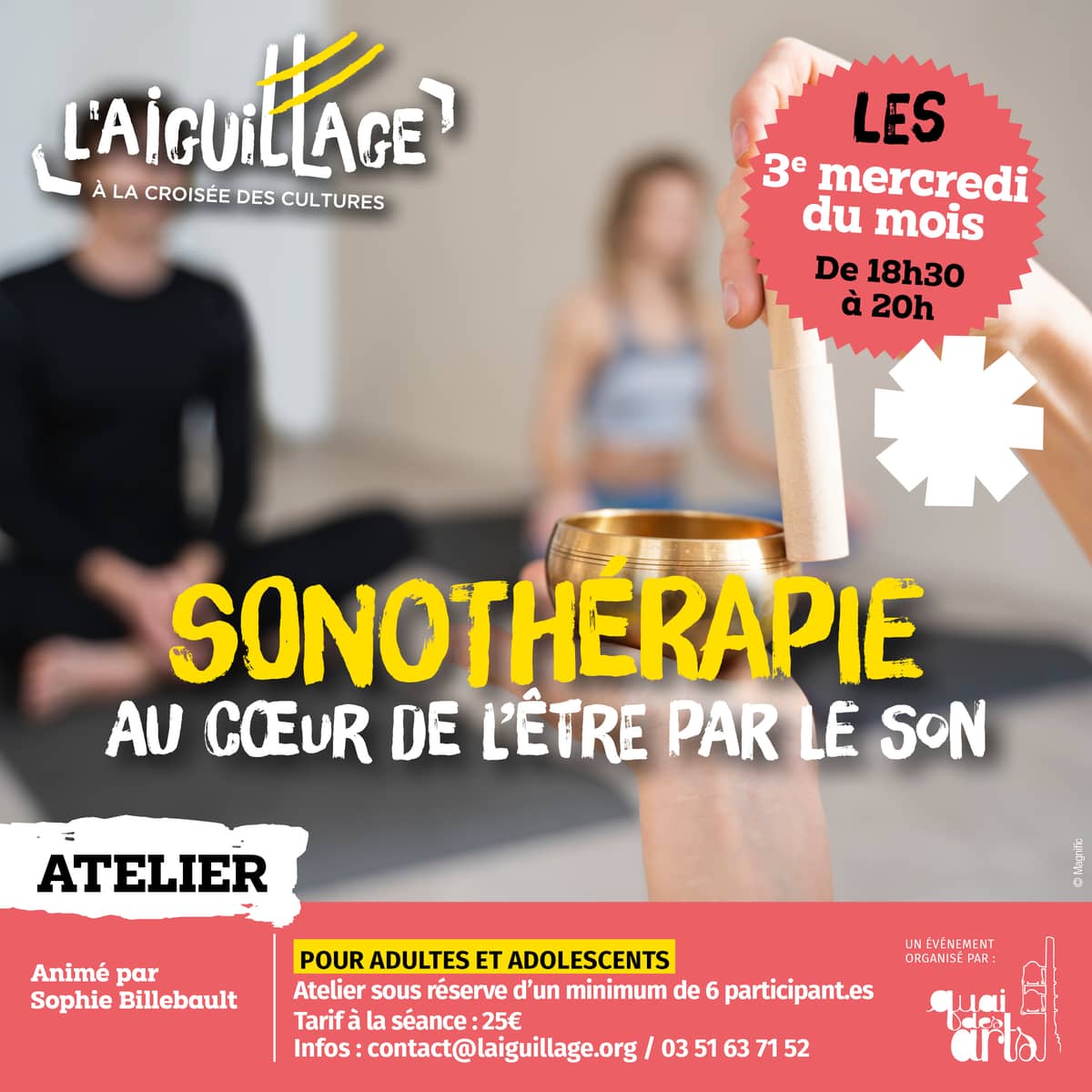 Illustration de l'événement : Atelier de sonothérapie “Au cœur de l’être par le son”