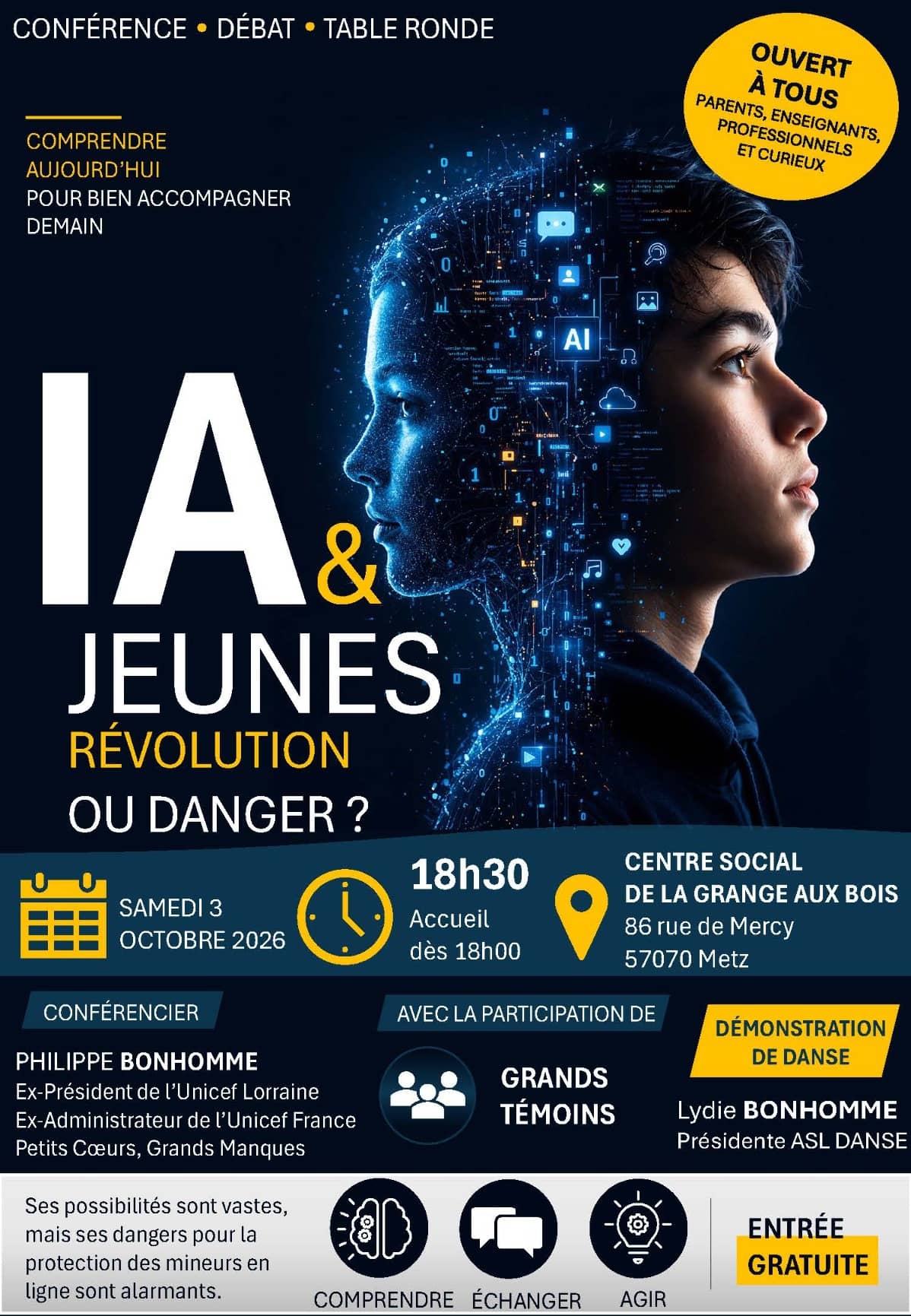 Illustration de l'événement : IA & jeunes : Révolution ou danger ?