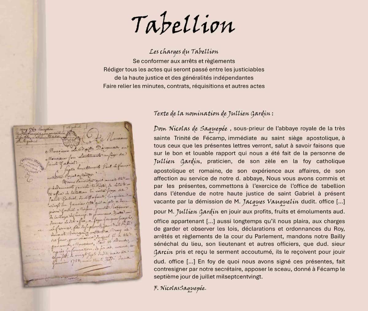 Illustration de l'événement : Exposition "La justice au Prieuré"