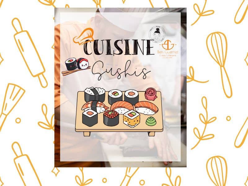 Illustration de l'événement : Chez Tatie : atelier cuisine sushis ados adultes