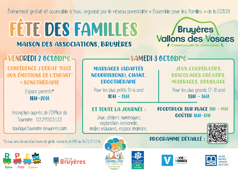 Illustration de l'événement : Fête des familles - conférence/débat et sonothérapie