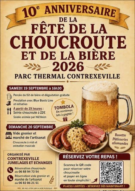 Illustration de l'événement : Fête de la Choucroute & de la Bière, Vide-Grenier et Marché de l'artisanat