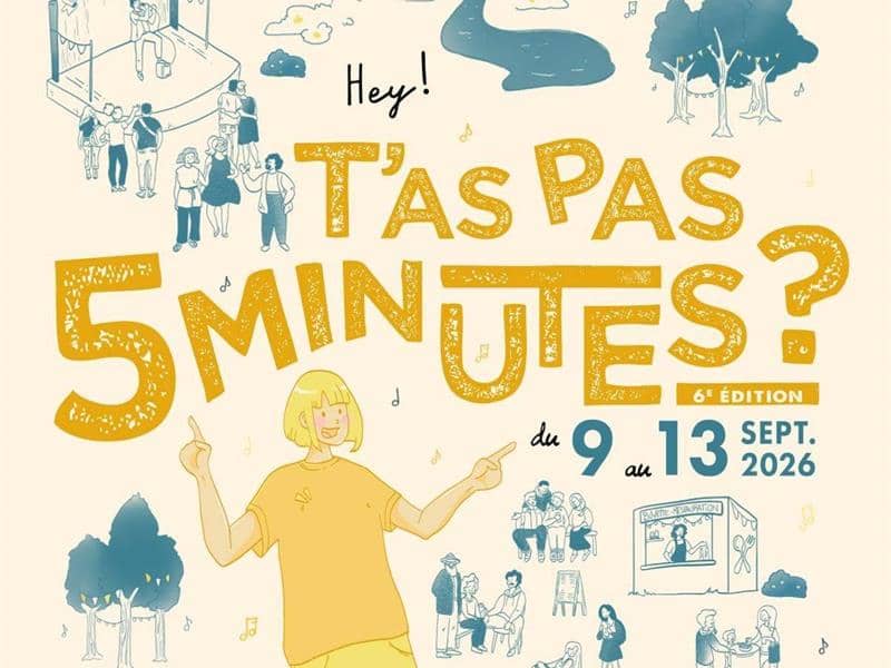 Illustration de l'événement : Festival itinérant - T'as pas 5 minutes ?