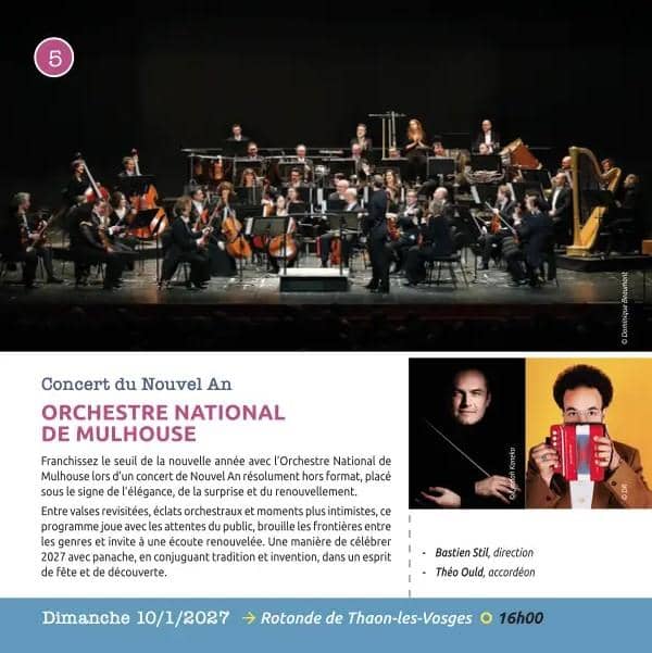 Illustration de l'événement : Concerts classiques: concert du nouvel an - Orchestre National de Mulhouse