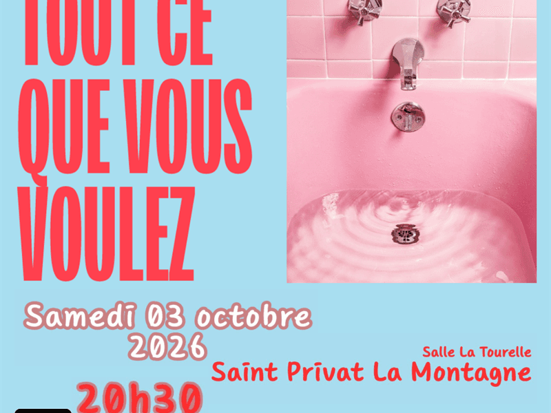 Illustration de l'événement : Théâtre - "Tout ce que vous voulez"