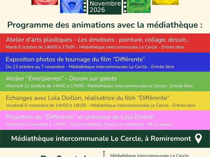 Illustration de l'événement : Festival du Film d'Emotions - Programme Médiathèque