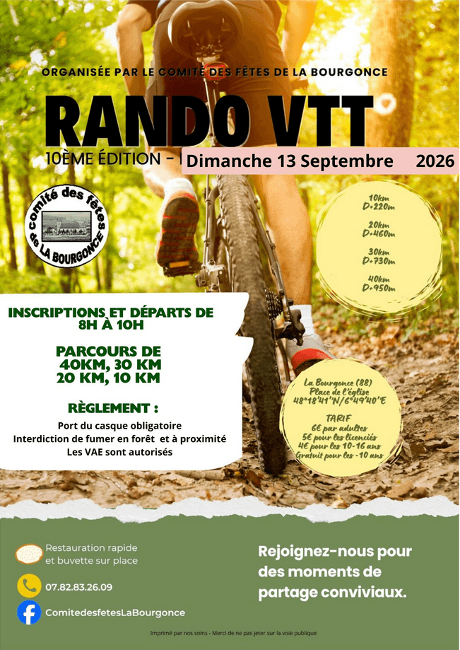 Illustration de l'événement : 10ème Rando VTT des Jumeaux