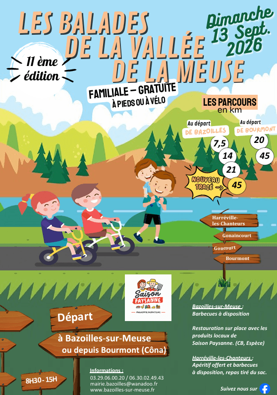 Illustration de l'événement : Randonnées : "Les balades de la vallée de la Meuse"