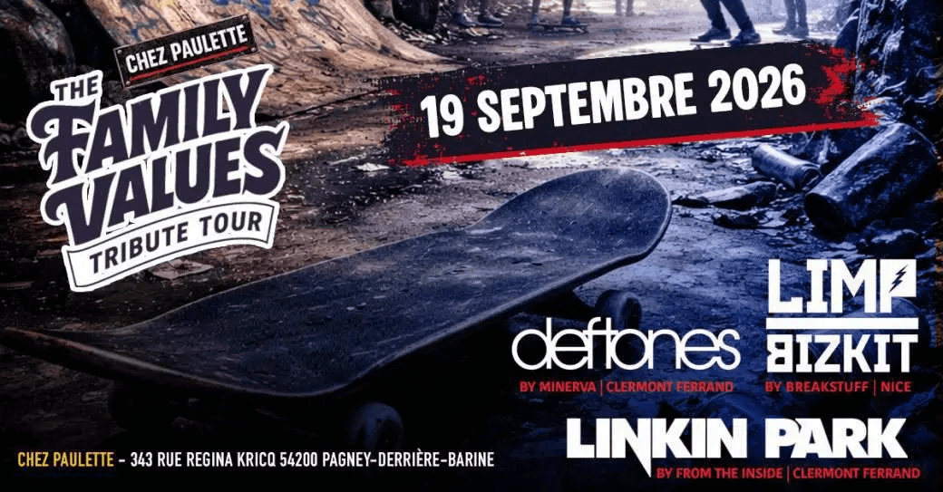 Illustration de l'événement : Concert - Tribute Deftones - Limp Bizkit - Linkin Park - Chez Paulette