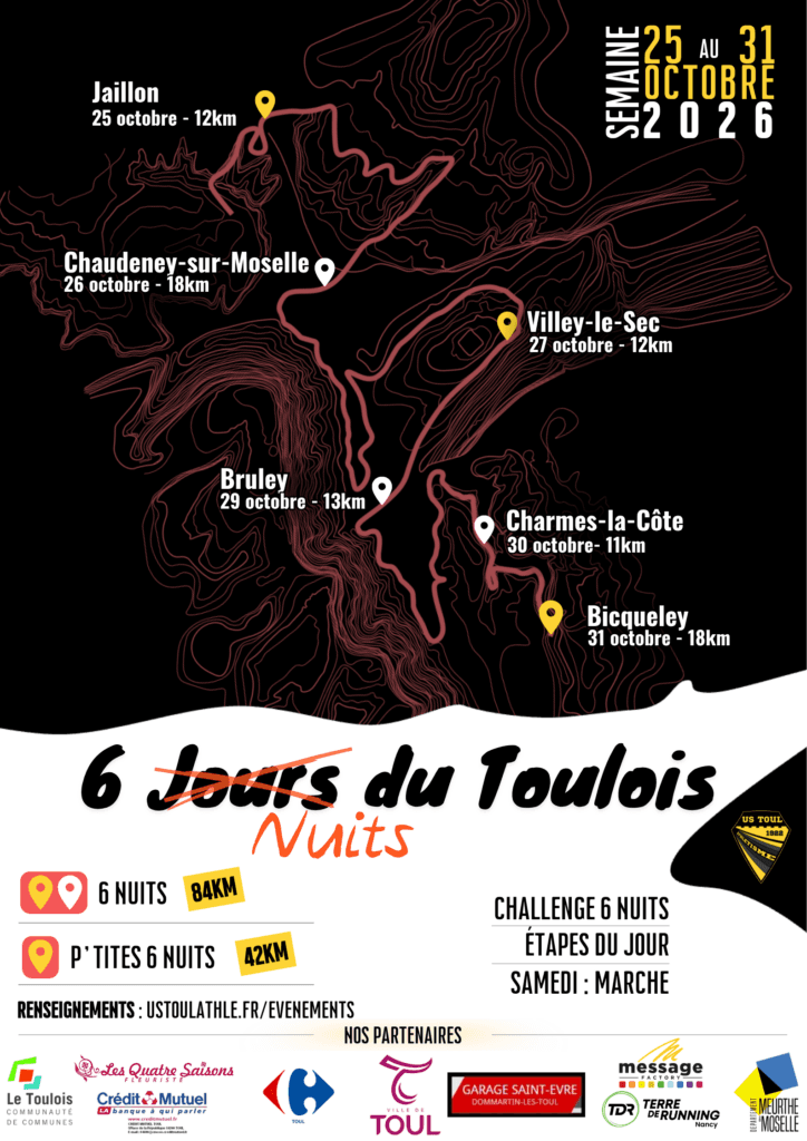 Illustration de l'événement : Les 6 Nuits du Toulois - Course à pied nocturne