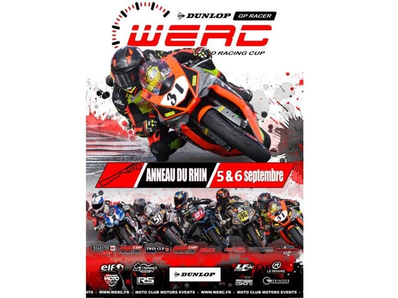 Illustration de l'événement : Compétiton motos WERC - Anneau du Rhin