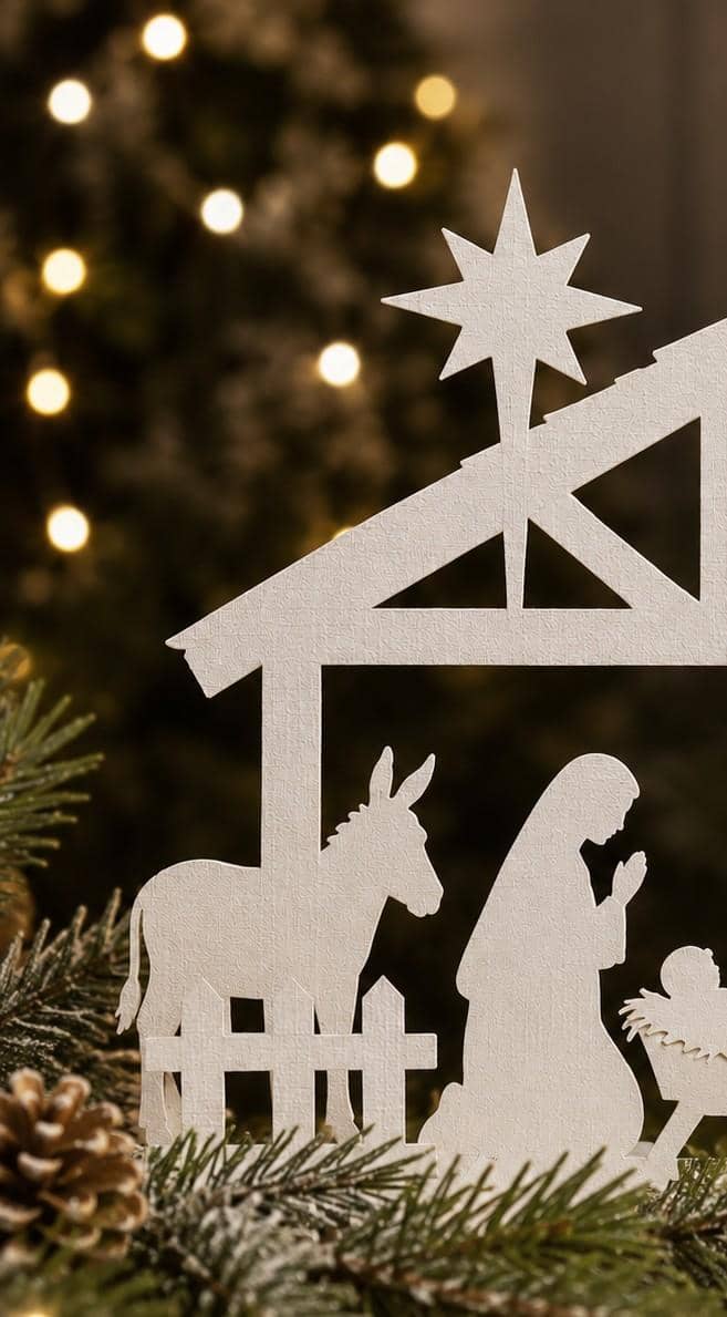 Illustration de l'événement : Atelier de Noël : Crèche en papier découpé (Adulte)