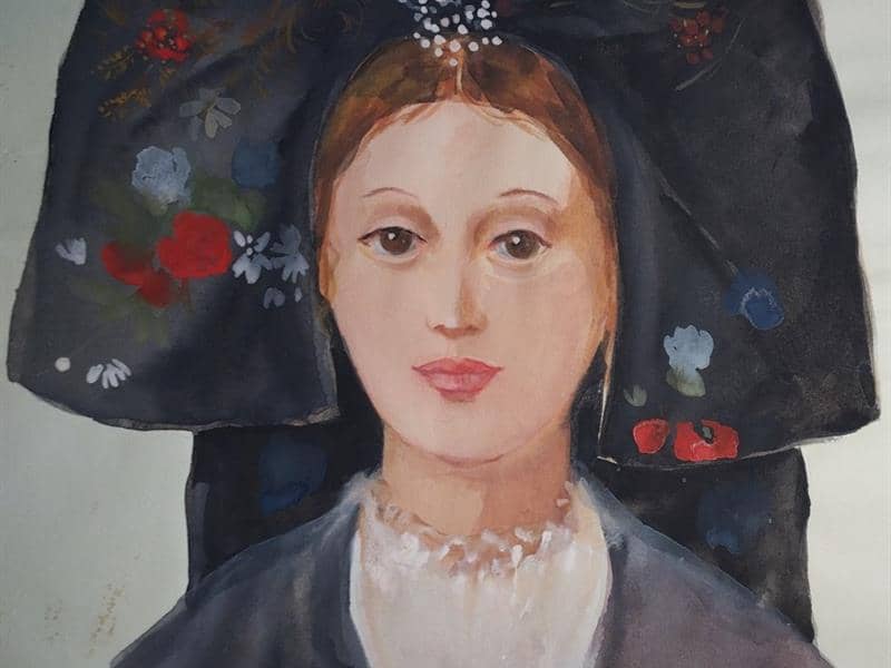 Illustration de l'événement : Exposition "Aquarelles d’Inès Wagner. Visages et costumes en transparence"