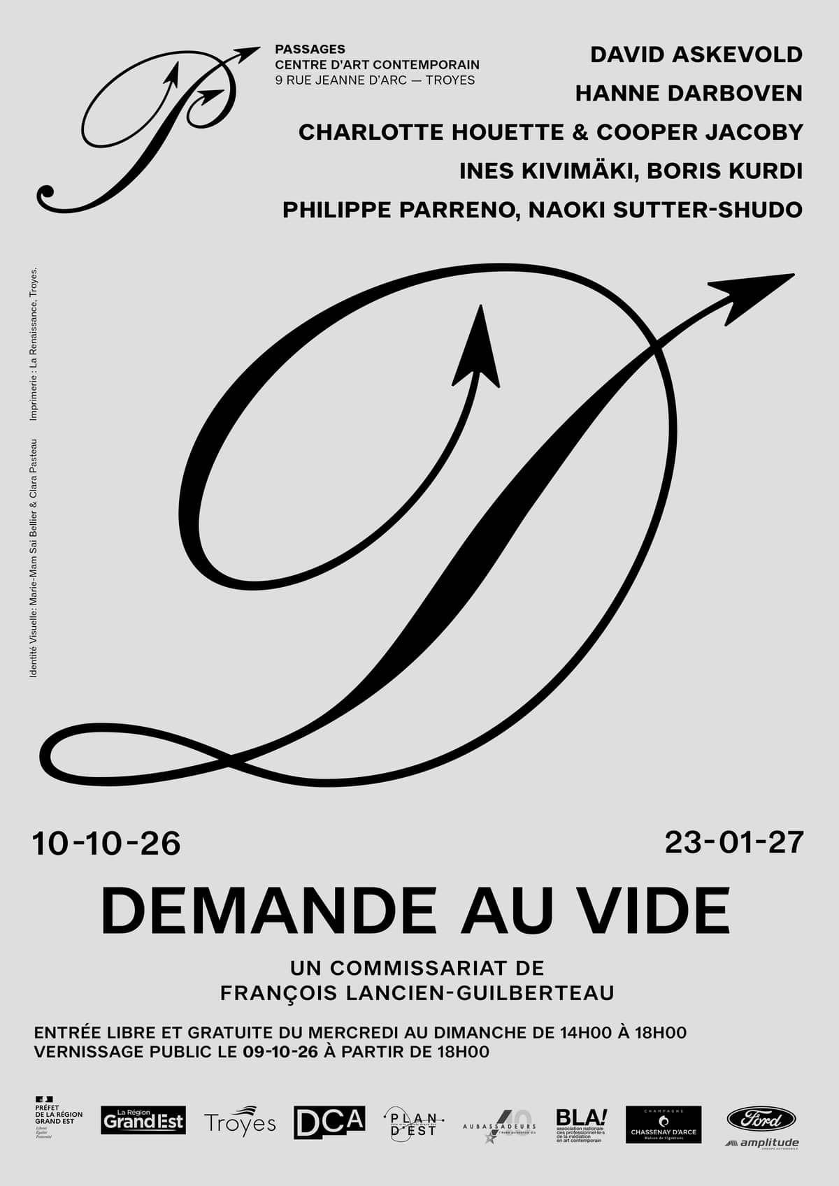 Illustration de l'événement : Exposition "Demande au Vide"
