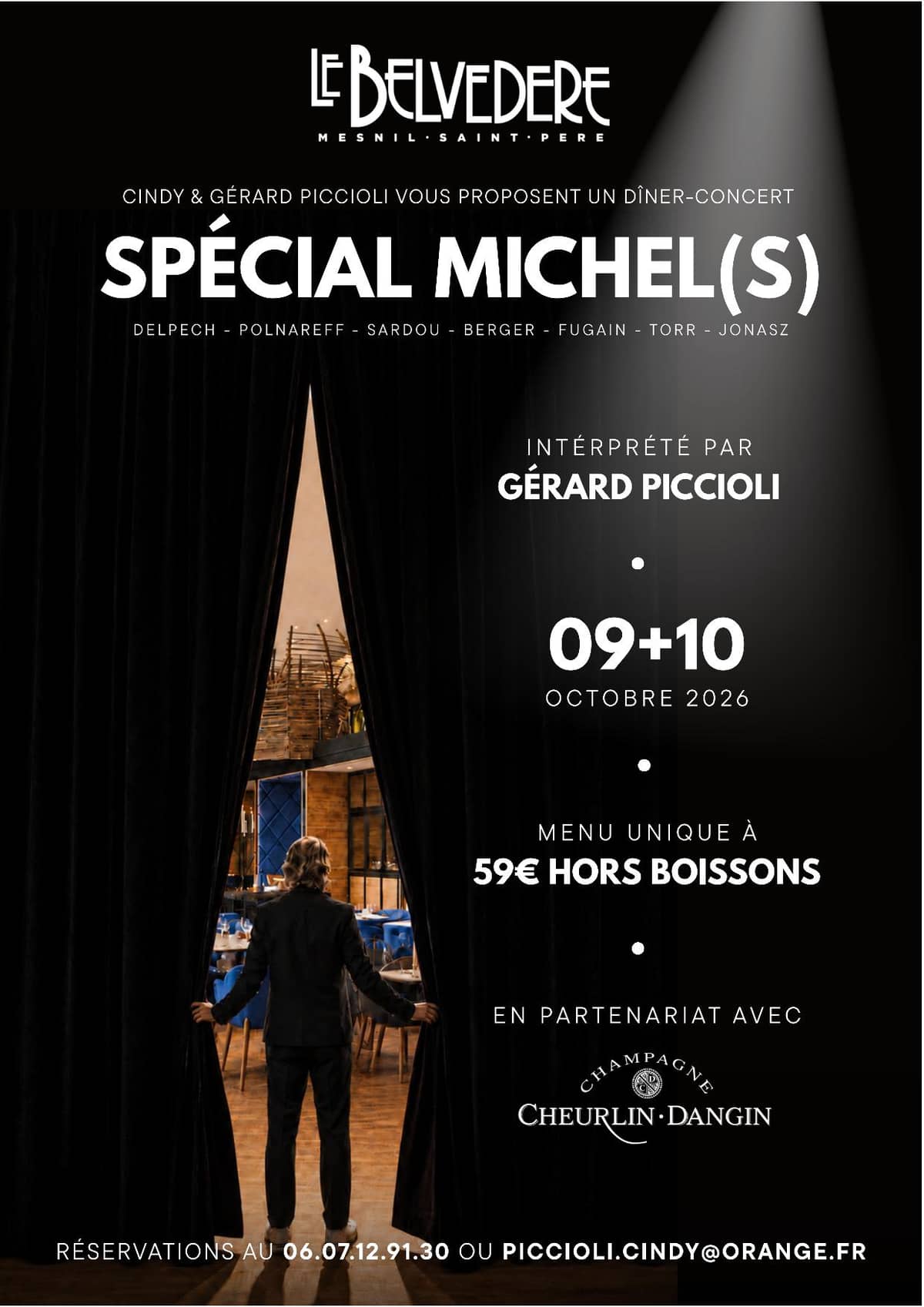 Illustration de l'événement : Dîner-concert spécial Michel(s) au Belvédère