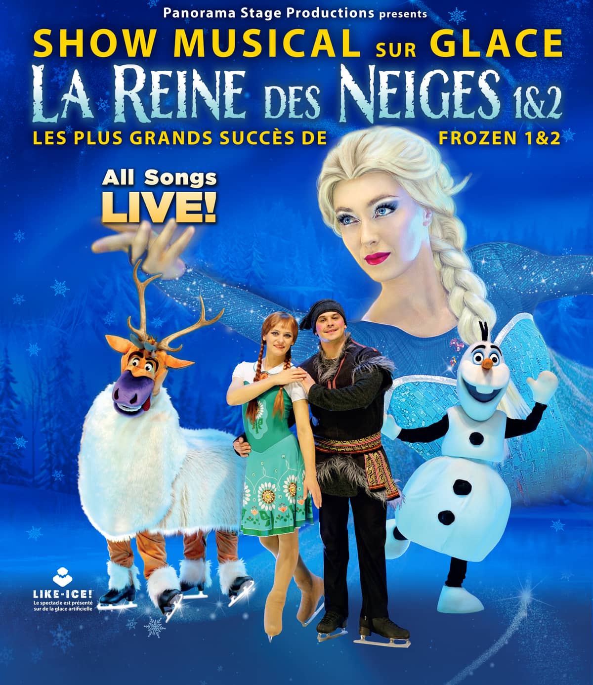 Illustration de l'événement : La Reine des Neiges sur Glace 1 et 2