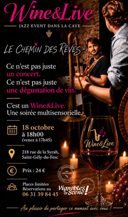 Illustration de l'événement : Wine & Live