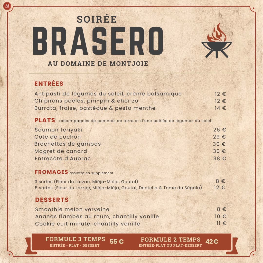 Illustration de l'événement : BRASERO À MONTJOIE