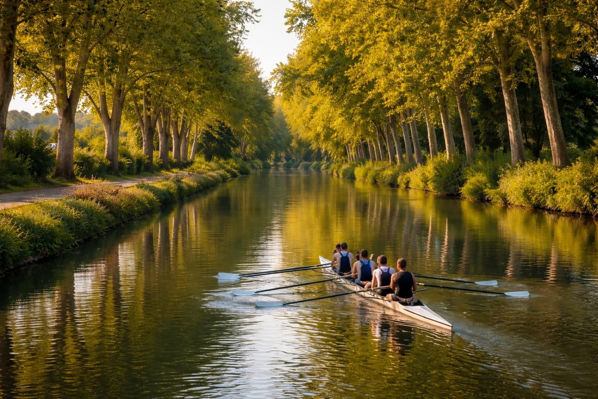 Illustration de l'événement : RALLYE DU CANAL DU MIDI EN AVIRON - ETAPE 2 - AYGUESVIVES – PORT LAURAGAIS