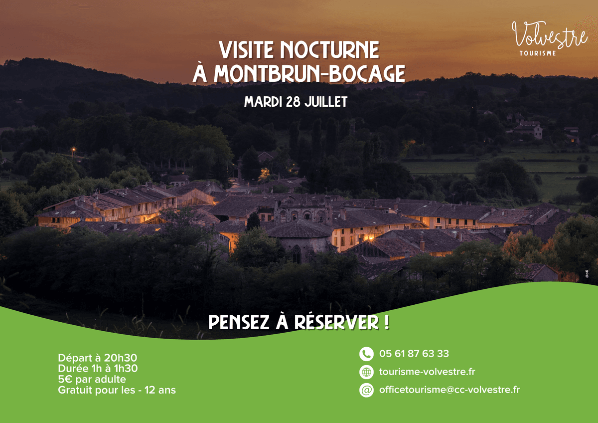 Illustration de l'événement : VISITE NOCTURNE : MONTBRUN-BOCAGE