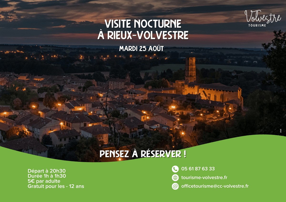 Illustration de l'événement : VISITE NOCTURNE : RIEUX-VOLVESTRE