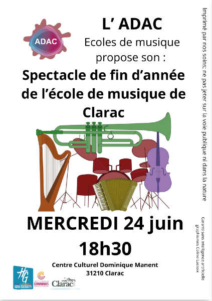 Illustration de l'événement : ADAC SPECTACLE MUSIQUE