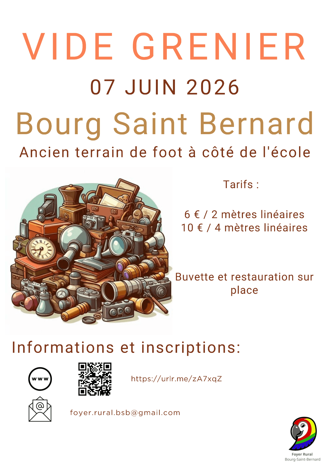Illustration de l'événement : VIDE-GRENIERS À BOURG-SAINT-BERNARD
