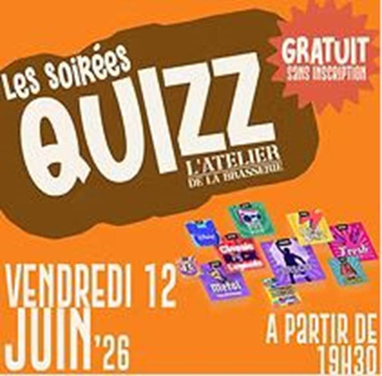 Illustration de l'événement : Soirée Quizz à l'Atelier de la Brasserie