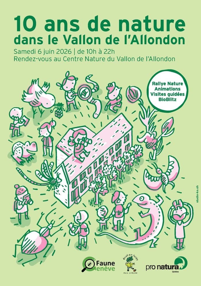 Illustration de l'événement : 10 ans de nature dans le Vallon de l'Allondon