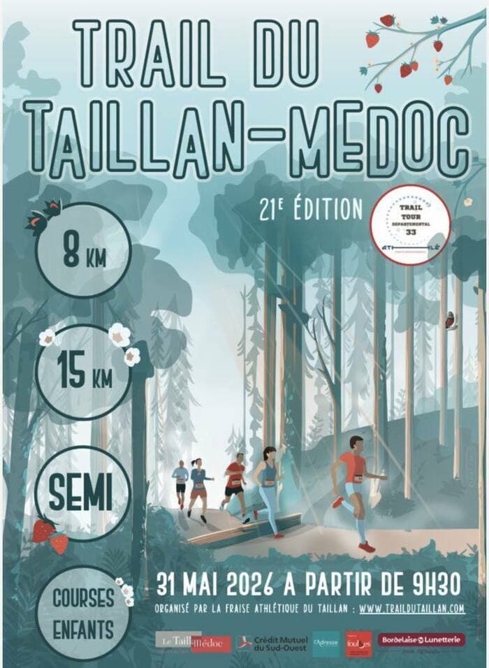 Illustration de l'événement : 21e édition du Trail de la Fraise du Taillan-Médoc