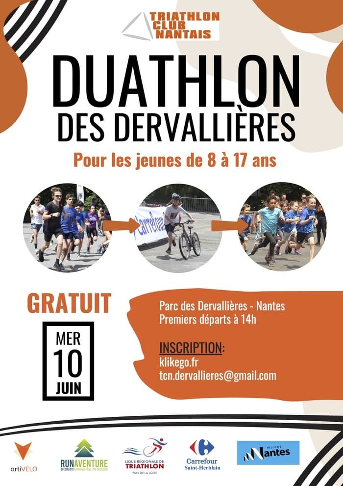 Illustration de l'événement : Duathlon des Dervallières pour les 8-17 ans
