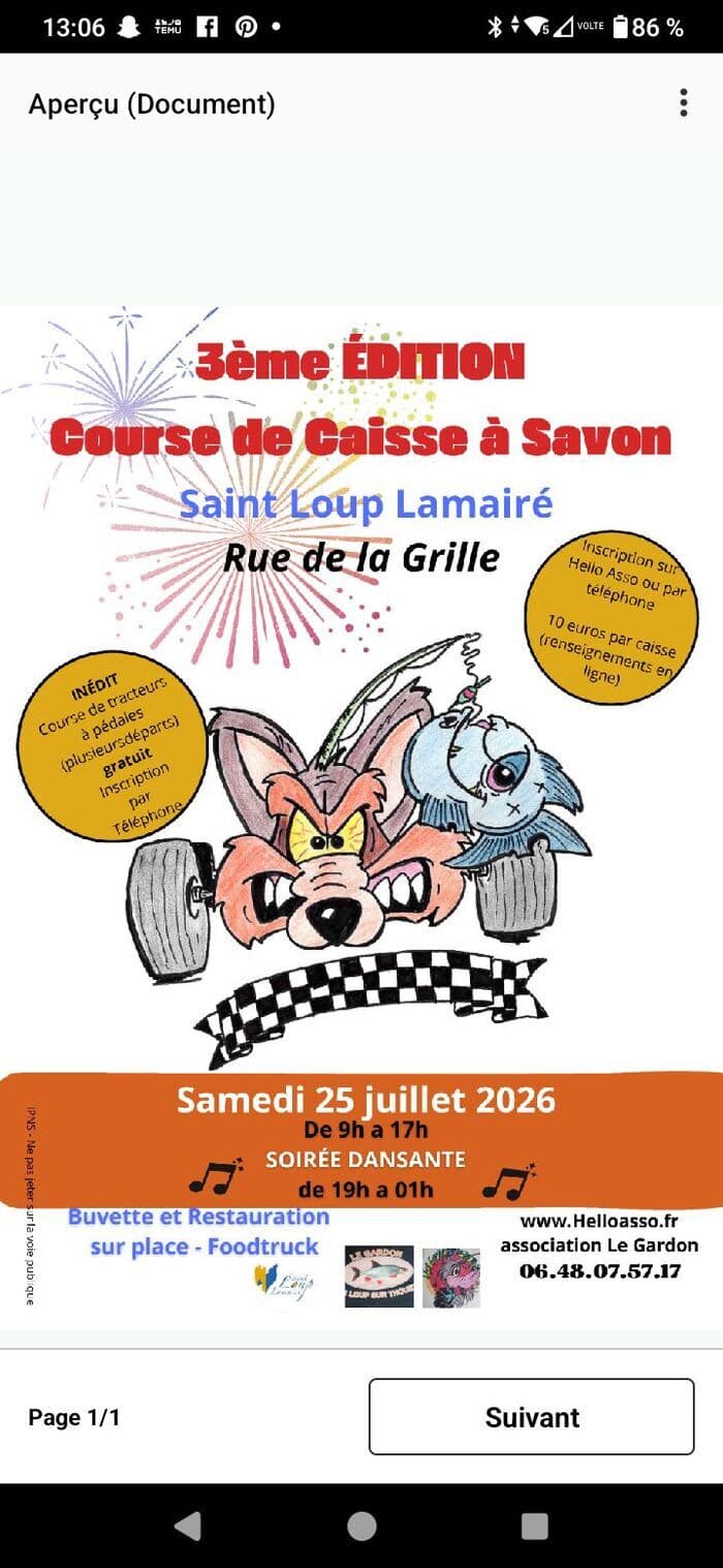 Illustration de l'événement : Course de caisses à savon