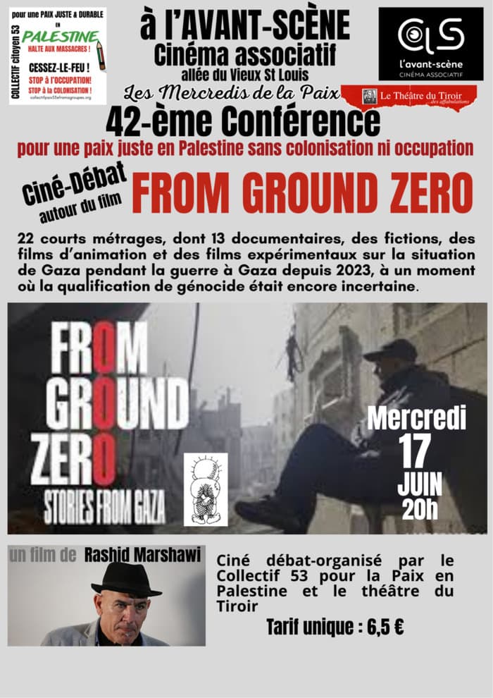 Illustration de l'événement : Ciné-débat : projection du film "FROM GROUND ZERO"