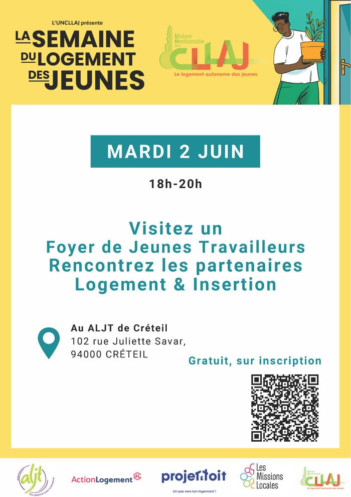 Illustration de l'événement : Visitez un foyer de jeunes travailleurs et rencontrez les partenaires Logement et Insertion