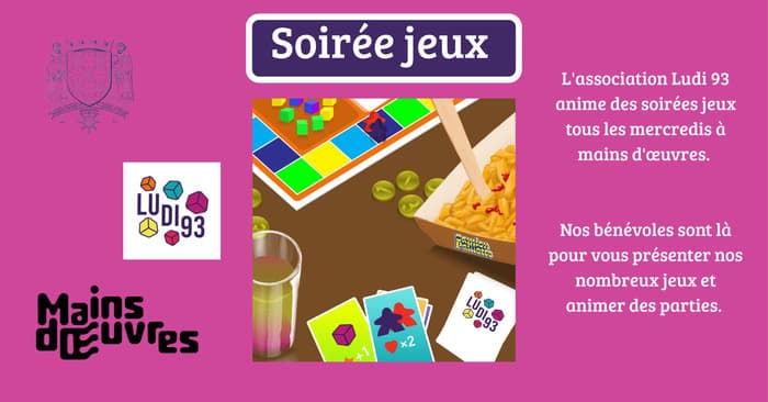 Illustration de l'événement : Soirée jeux avec Ludi 93