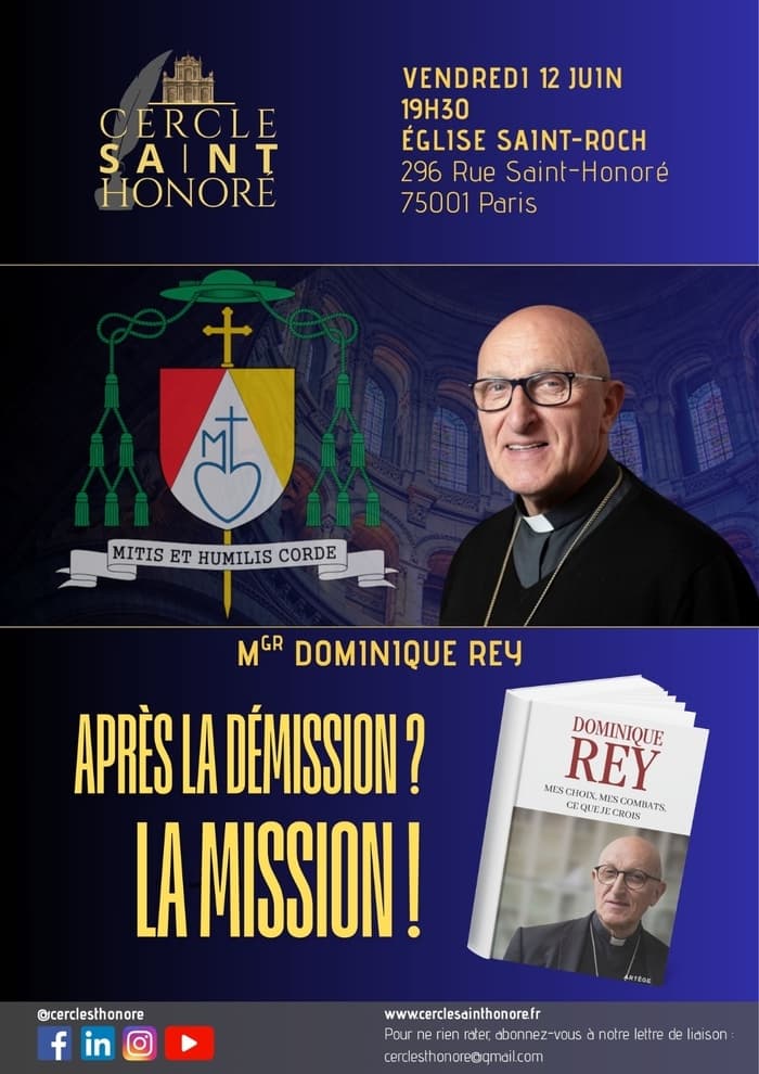 Illustration de l'événement : Après la démission ? La Mission! | Mgr Dominique Rey