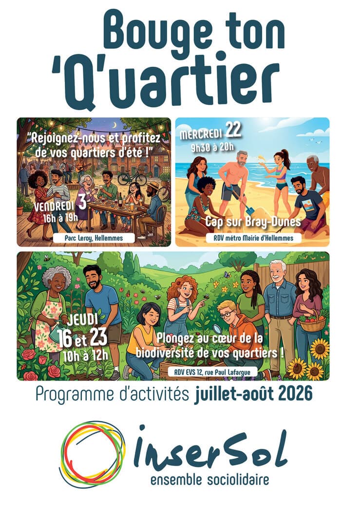 Illustration de l'événement : Insersol - Programme des mois de juillet et août