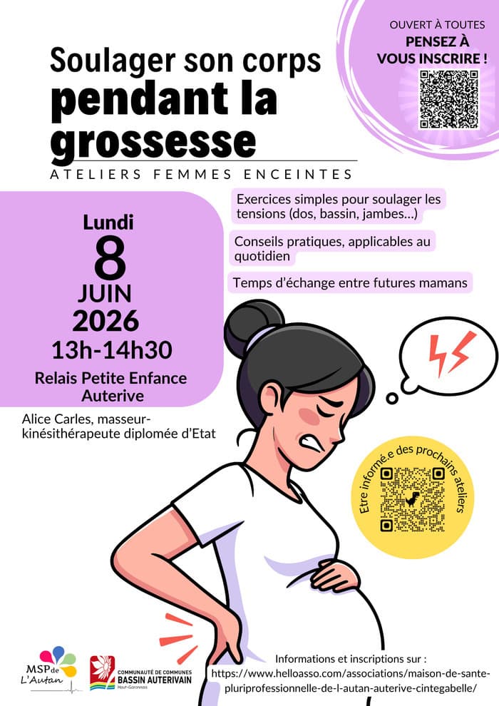 Illustration de l'événement : Soulager son corps pendant la grossesse