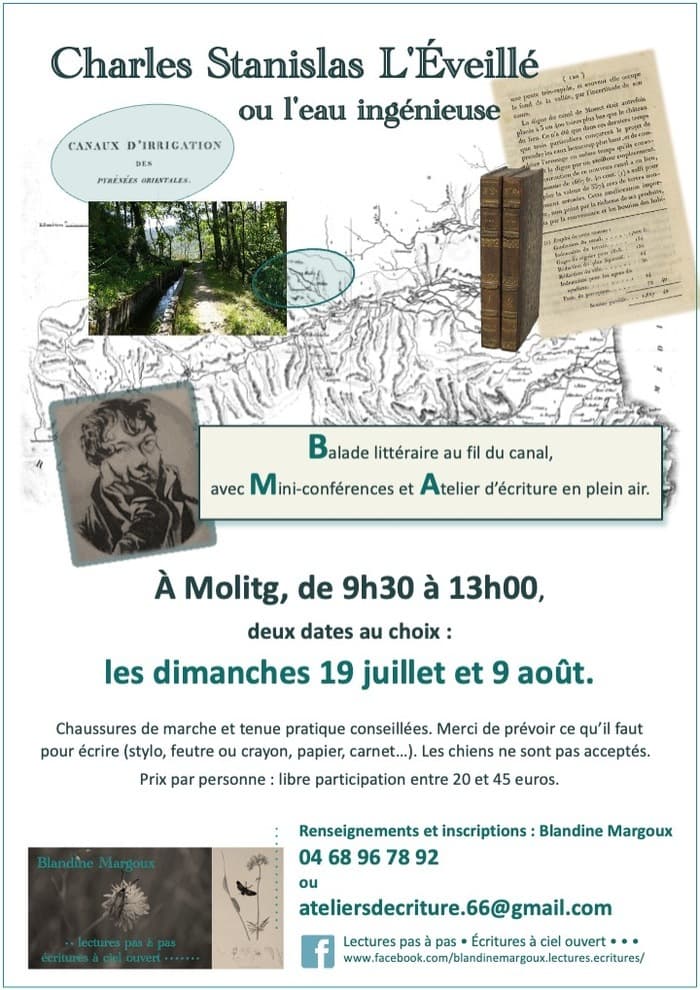 Illustration de l'événement : Charles Stanislas L'Éveillé ou L'eau ingénieuse • Balade & Atelier d'écriture