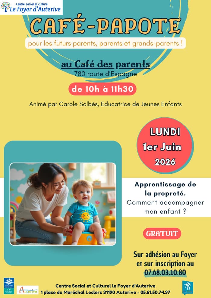 Illustration de l'événement : Café Papote / Centre Social le Foyer d'Auterive
