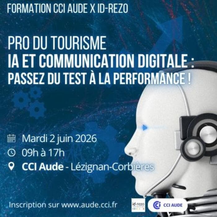 Illustration de l'événement : Pro du tourisme : IA et communication digitale, passez du test à la performance !