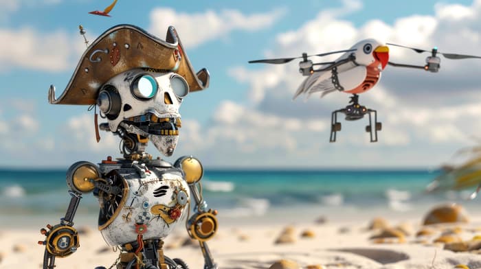 Illustration de l'événement : Une soirée de robots et des pirates