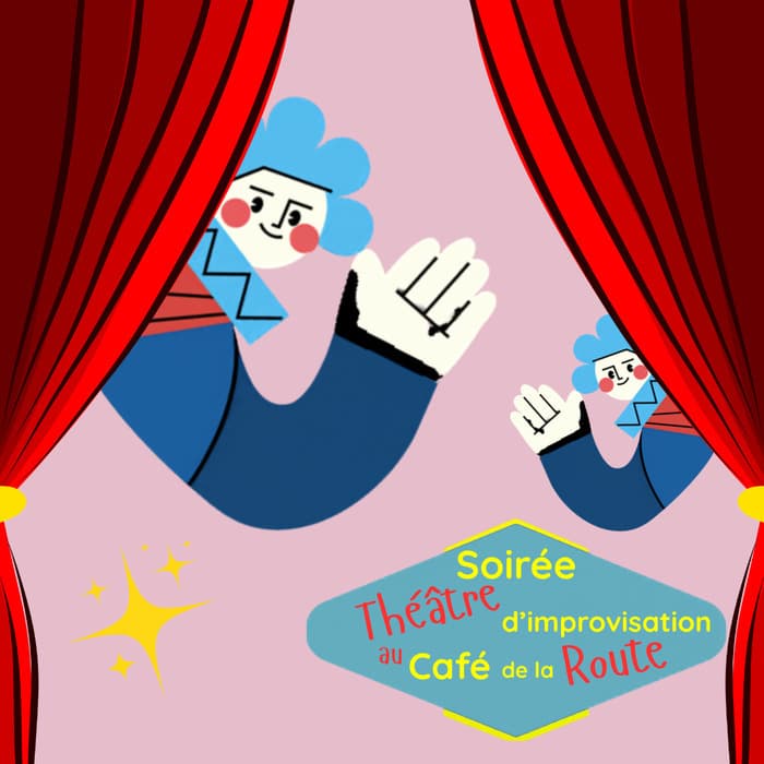 Illustration de l'événement : Soirée théâtre d'improvisation au Café de la Route