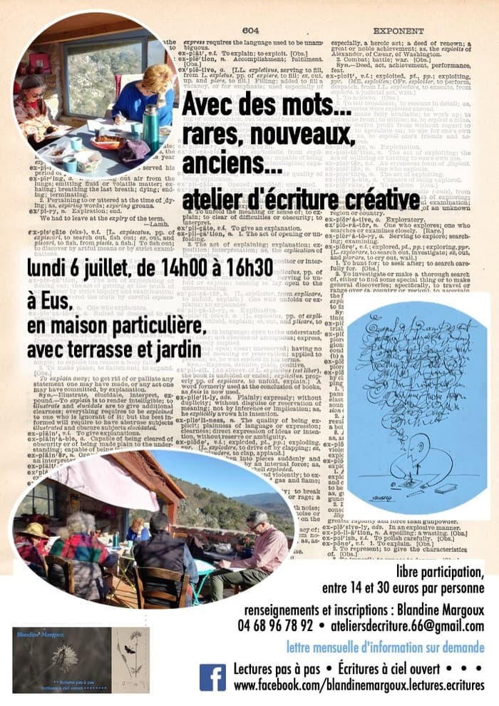 Illustration de l'événement : Avec des mots... rares, nouveaux, anciens... • Atelier d'écriture créative