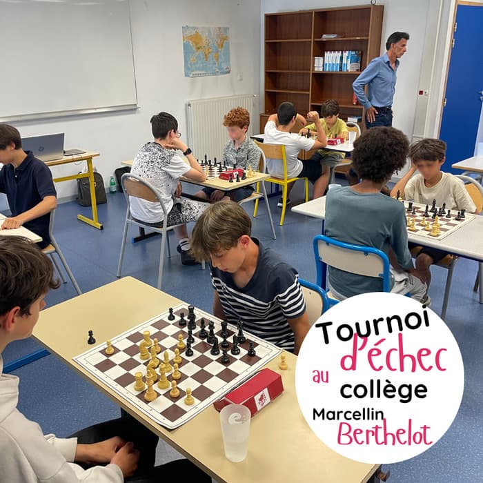 Illustration de l'événement : Tournoi d'échec au collège Marcellin Berthelot