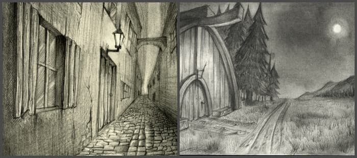 Illustration de l'événement : Stage : Créer un paysage au graphite